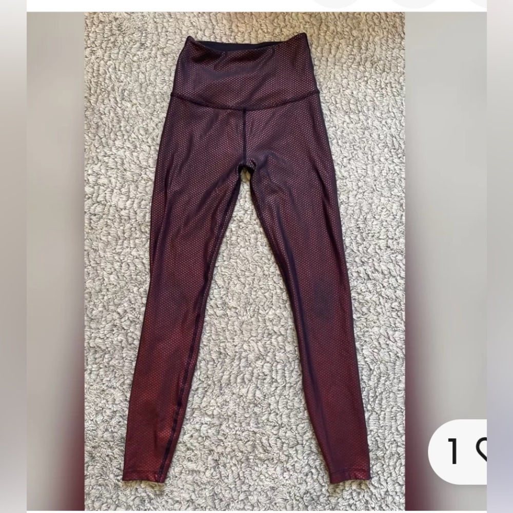 Beyond Yoga Spot On High Waist Pants  Exercise Pink Iridescent Set